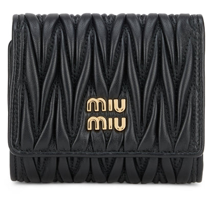 Miu Miu Small wallet in quilted nappa