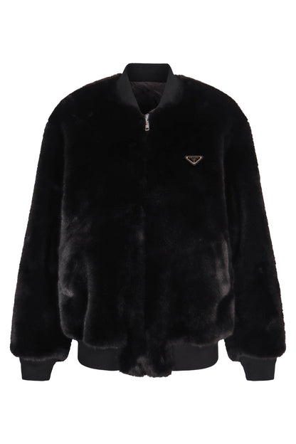 Bomber jacket in eco-fur RTW