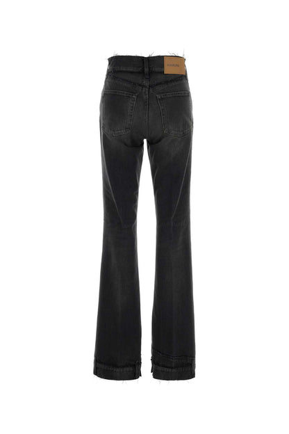FLORA CUT VINTAGE BLACK JEANS