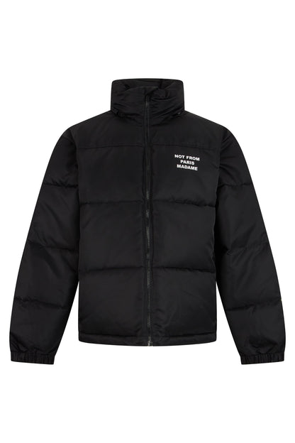 Padded jacket with writing RTW