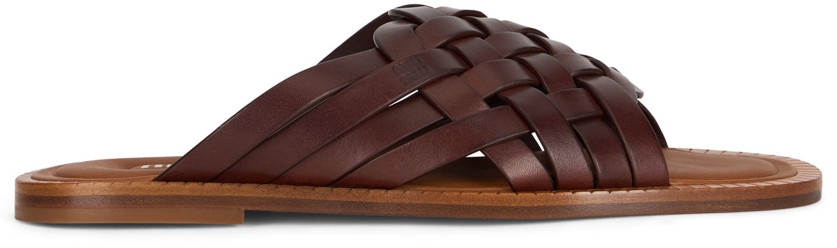 Braided leather ciabatta RTW