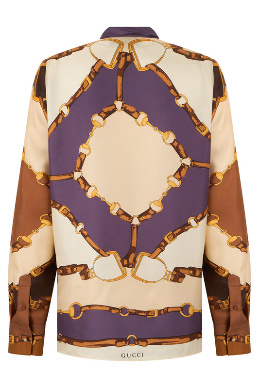 Silk shirt with print RTW