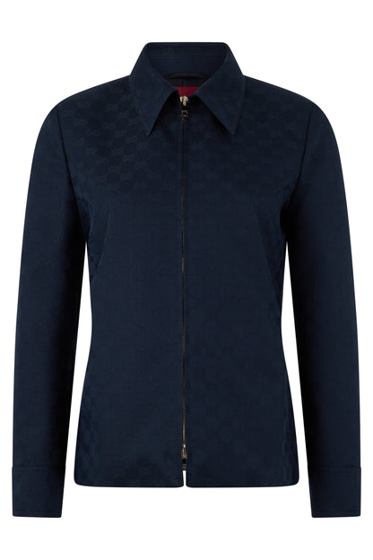 Coat In Gabardine Cotton With Zipper RTW