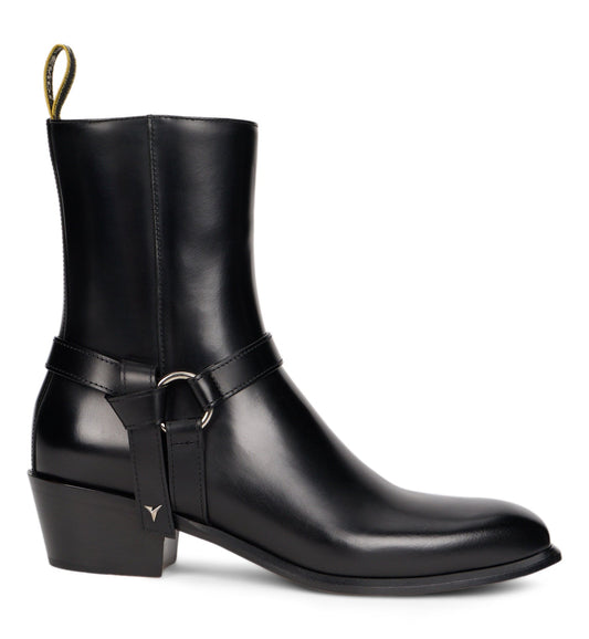 Pointed boot with buckle SHOES