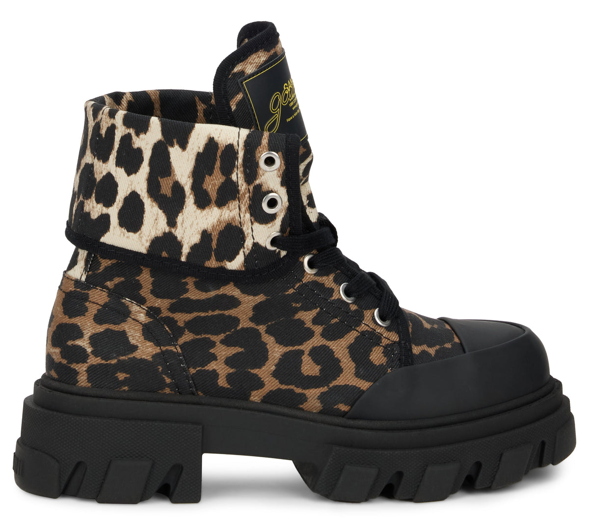 Leopard Print Ankle Boot with Sturdy Sole SHOES