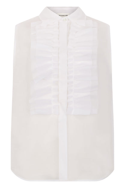 Sleeveless silk shirt RTW