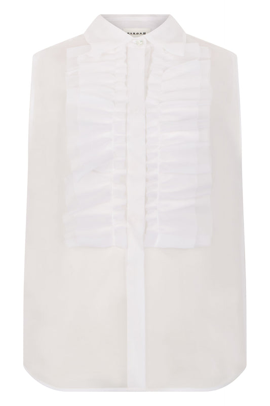 Sleeveless silk shirt RTW