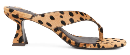 Animal print sandals with heel SHOES