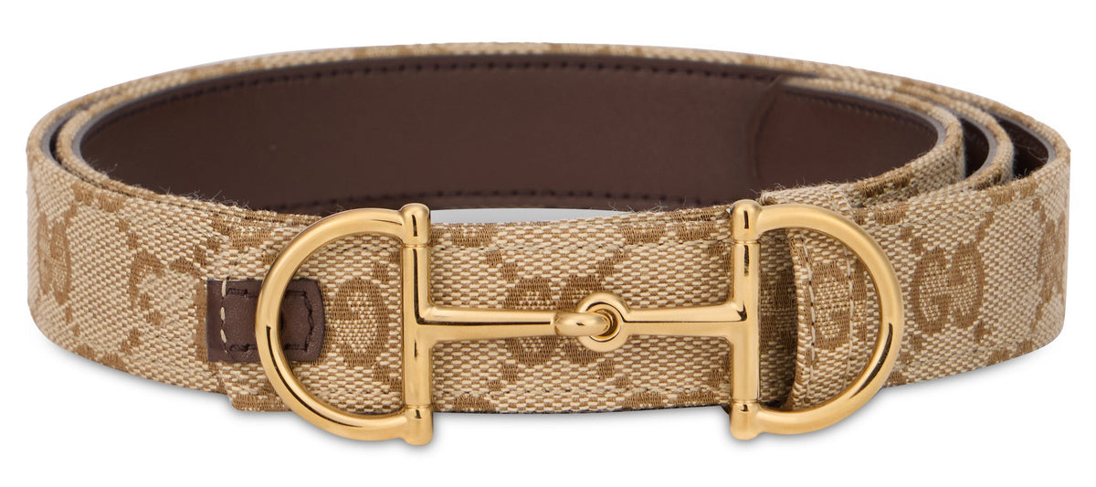 Gucci Reversible belt with monogram and buckle