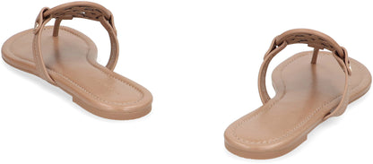 Miller flip-flops in leather RTW