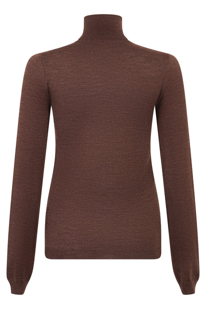 Turtleneck sweater in wool and silk RTW