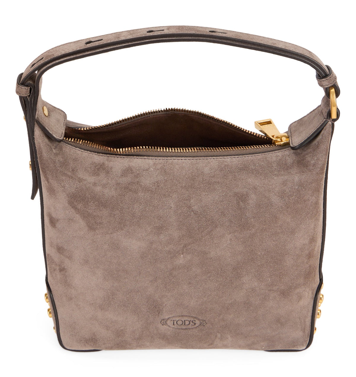 Metal Dots Mini Bag in suede BAGS