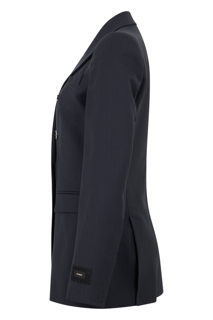 Striped jacket with decorative buttons RTW