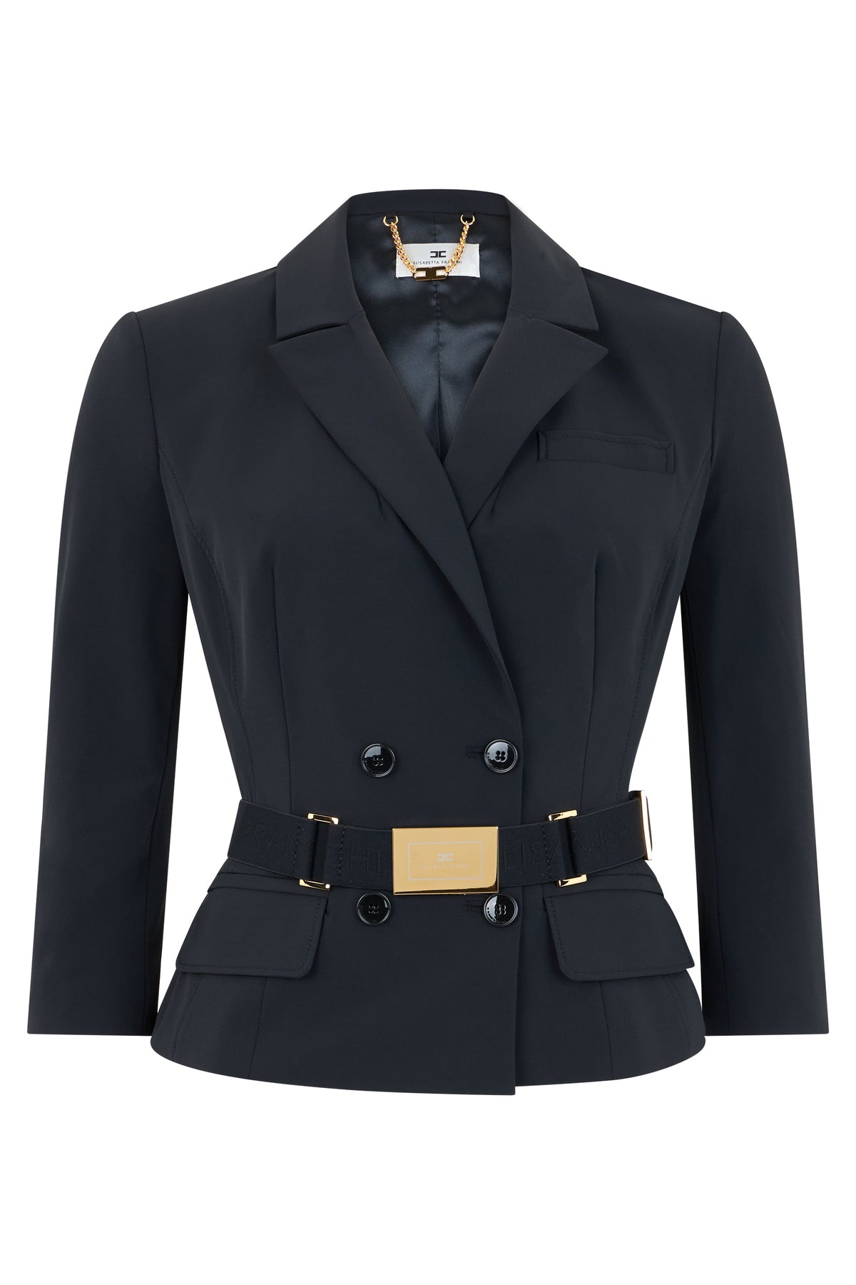 Stretch Fabric Jacket with Belt ACC