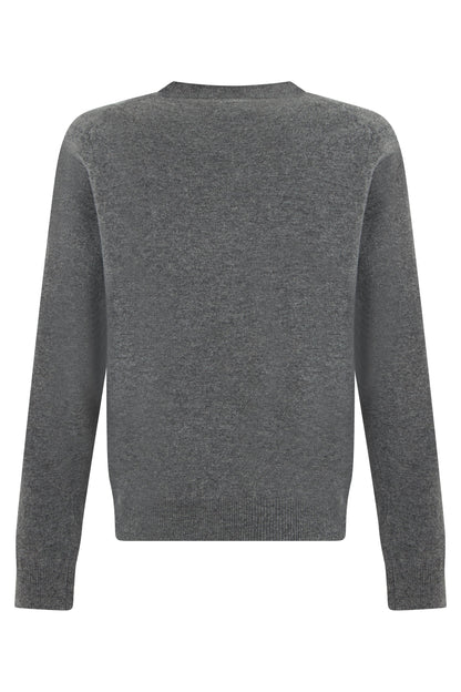 Round-neck sweater in wool RTW
