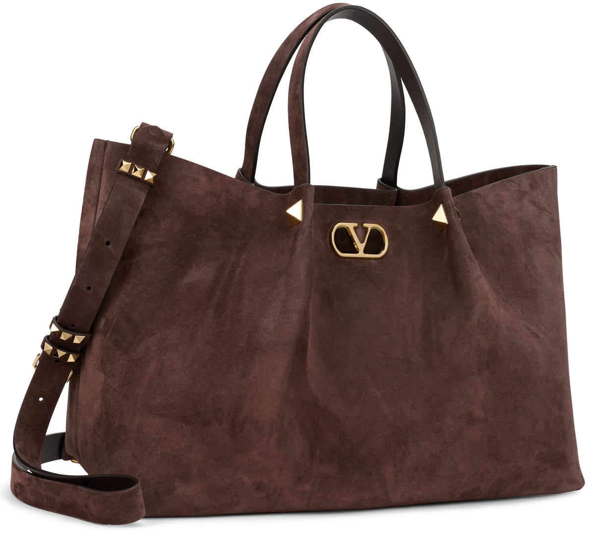Large shopping bag in suede BAGS