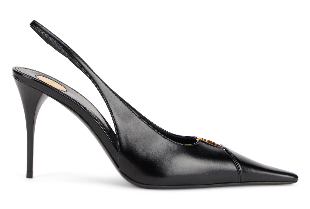 Décolleté slingback Babylone Breteuil in leather RTW