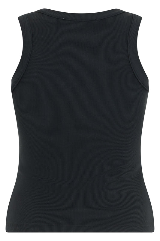 Cotton tank top with crystals RTW