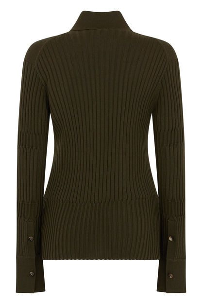 Silk and cashmere ribbed top RTW