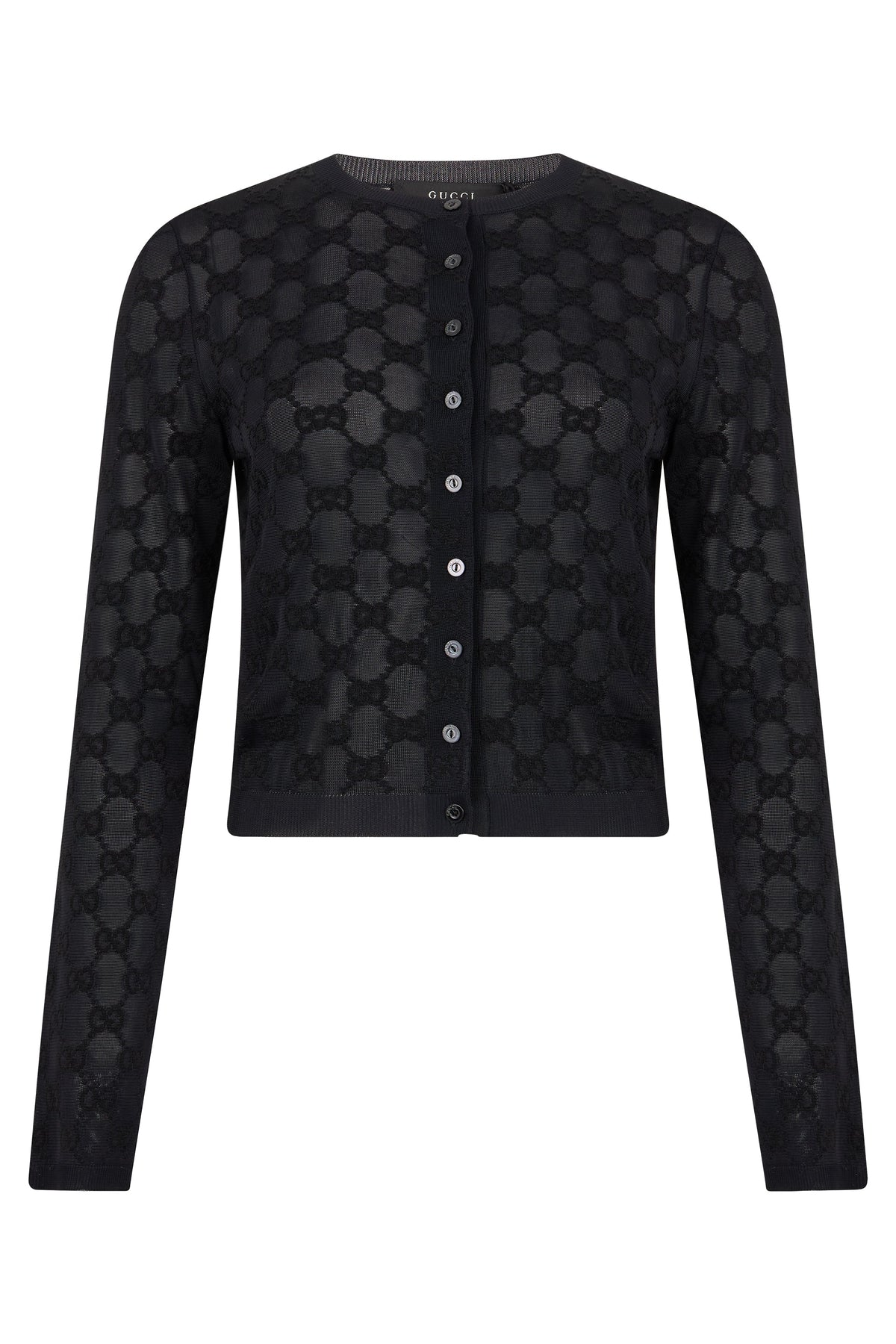 Cropped cardigan with buttons and long sleeves RTW