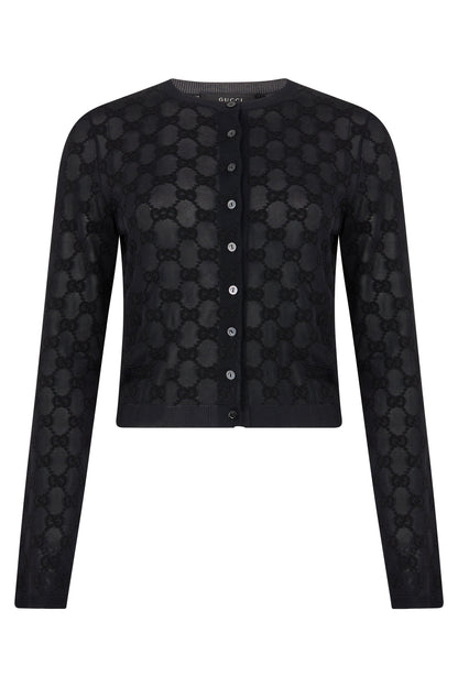Cropped cardigan with buttons and long sleeves RTW