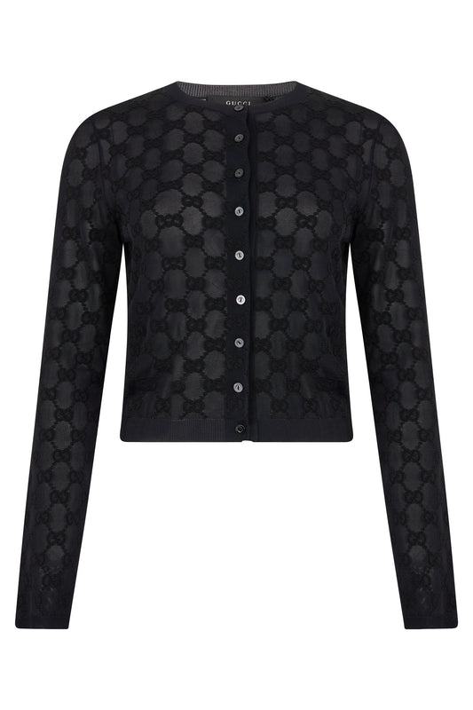 Cropped cardigan with buttons and long sleeves RTW