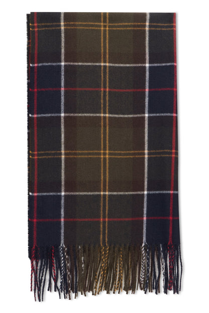 Checkered scarf with fringes ACC