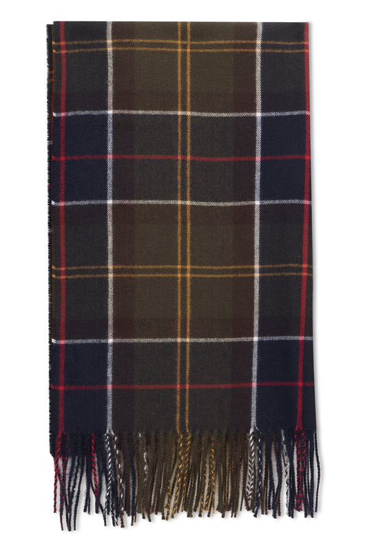 Checkered scarf with fringes ACC