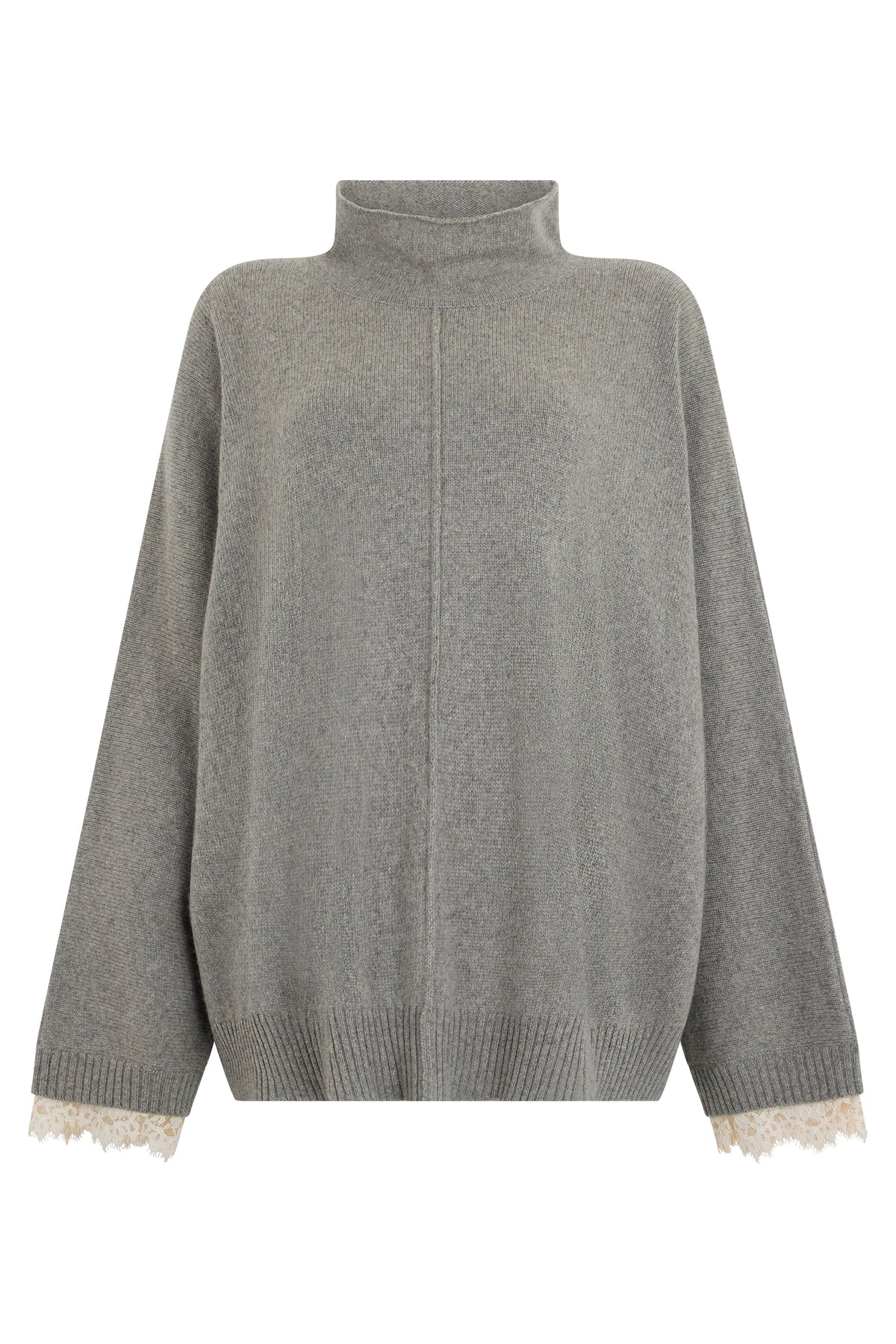 Oversized sweater with high collar RTW