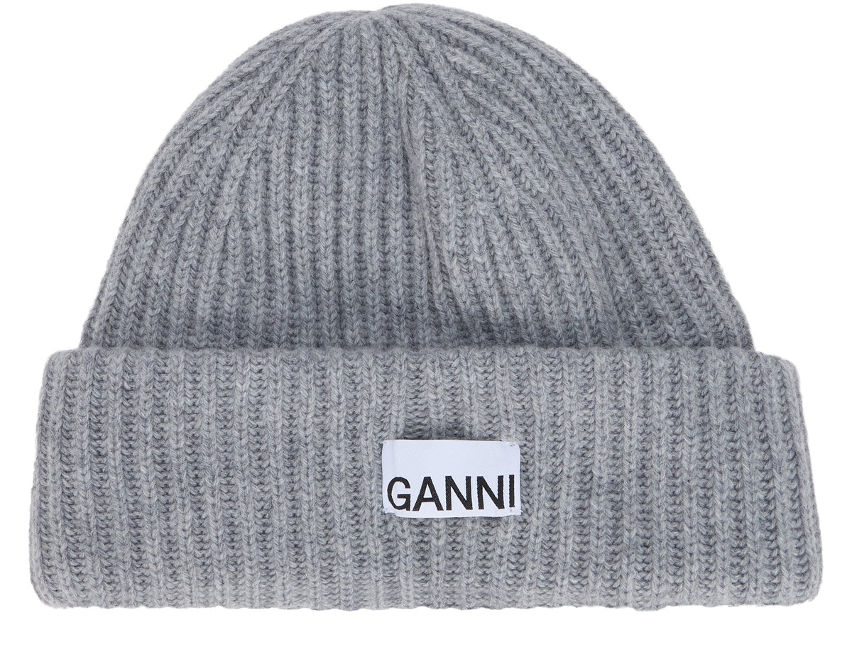 GANNI Hat in mixed wool