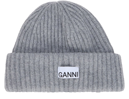 GANNI Hat in mixed wool