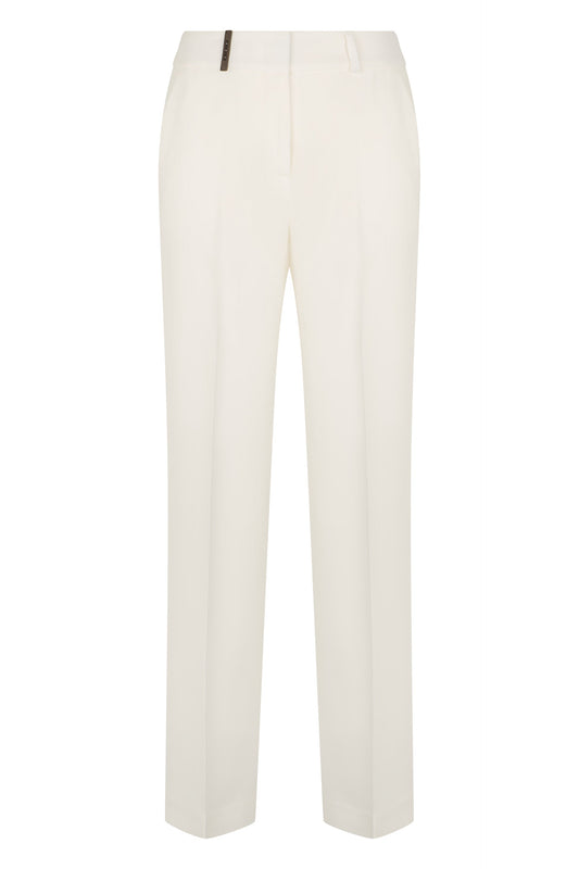 Straight cotton elastic pants RTW