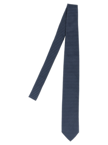 Patterned silk tie Ties, papillon