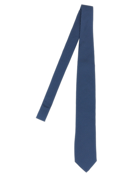 Patterned silk tie Ties, papillon