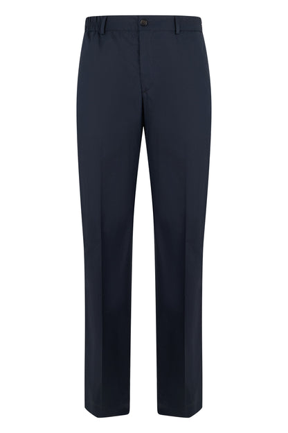 Trousers in technical fabric with elasticated waist RTW