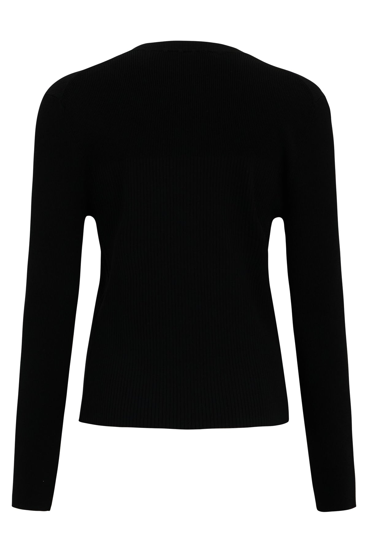 Ribbed crewneck cardigan RTW