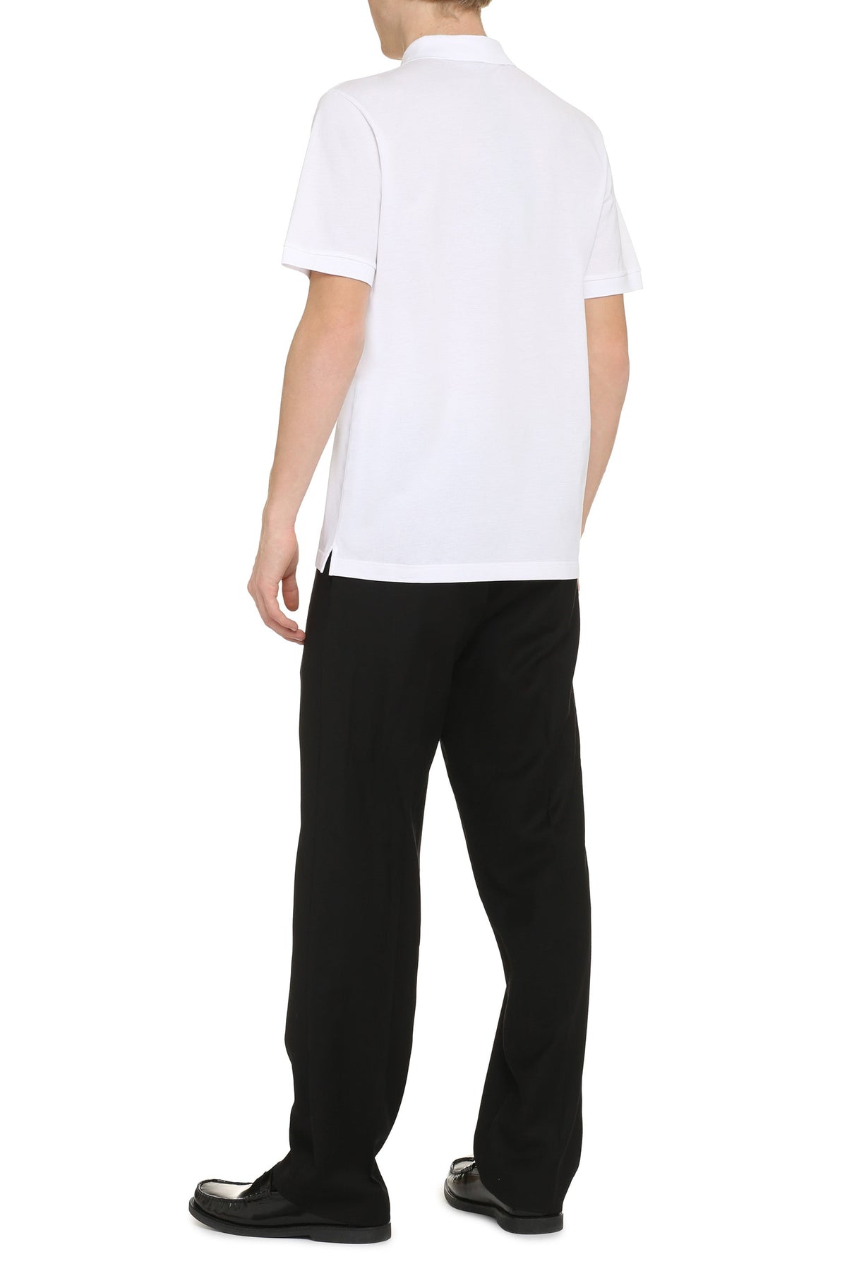 Short sleeve cotton pique polo shirt RTW