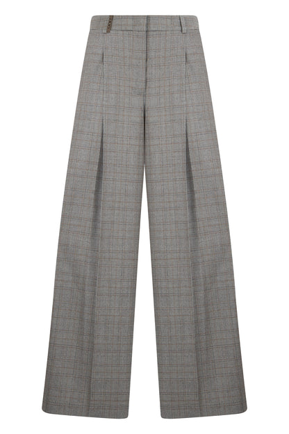 Trousers with pleats in wool RTW