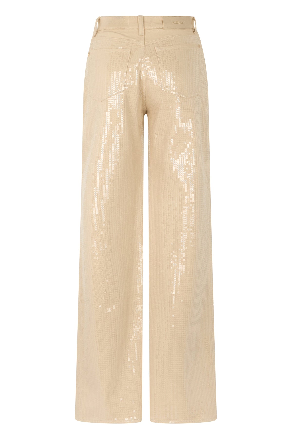 Cotton wide trousers with sequins RTW