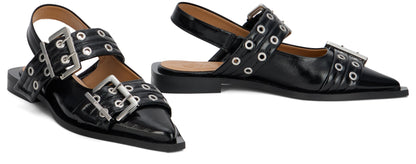 Flat ballerinas with buckle SHOES