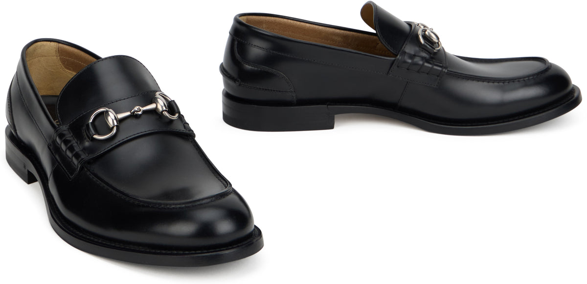 Leather loafer with clasp RTW
