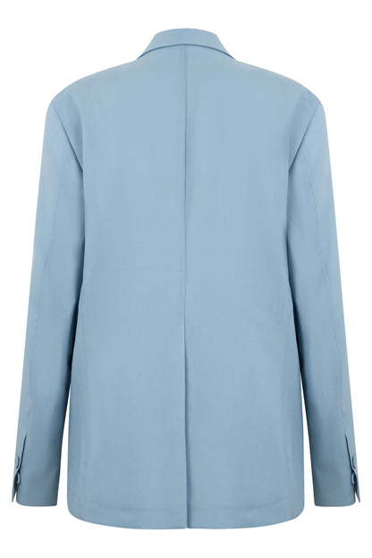 Single-breasted wool blazer RTW