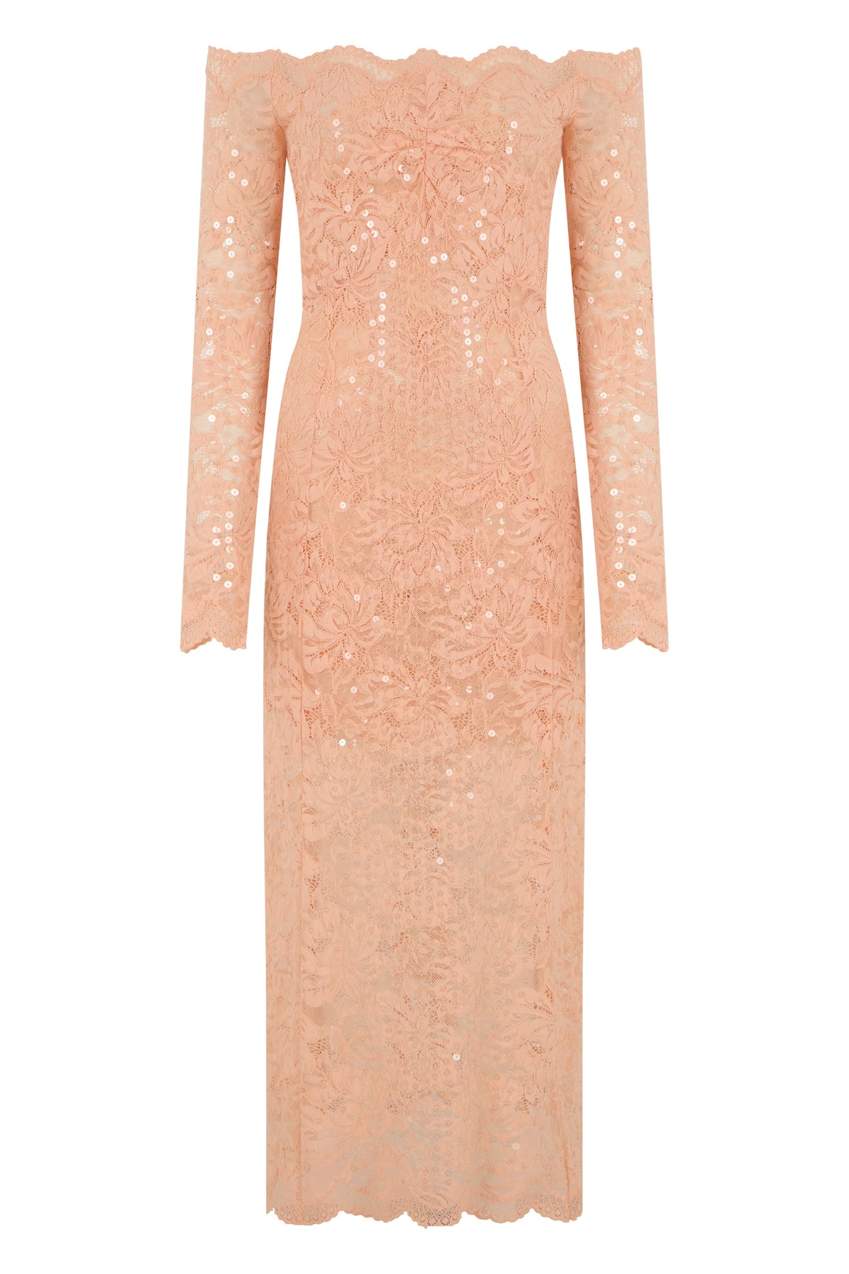 Long dress in lace and sequins RTW