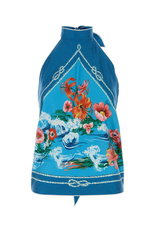 TOP TWILL TROPIC FLORA TOPS