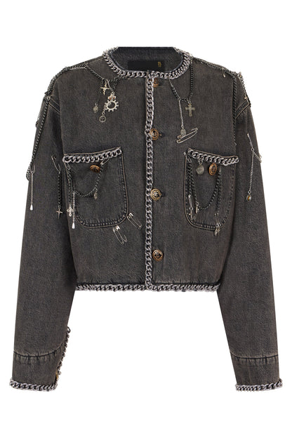 Short denim jacket RTW