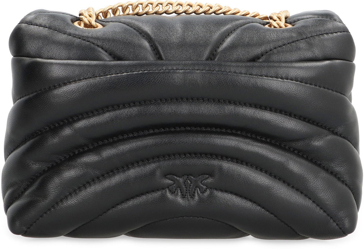 Pinko Love Puff leather mini crossbody bag