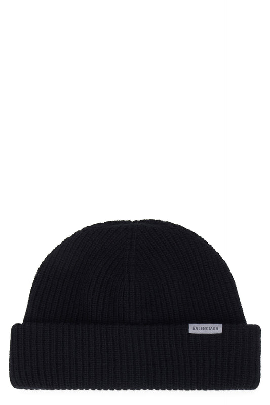 Balenciaga Ribbed wool hat