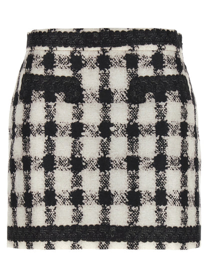 'Texture' print mini skirt Skirts