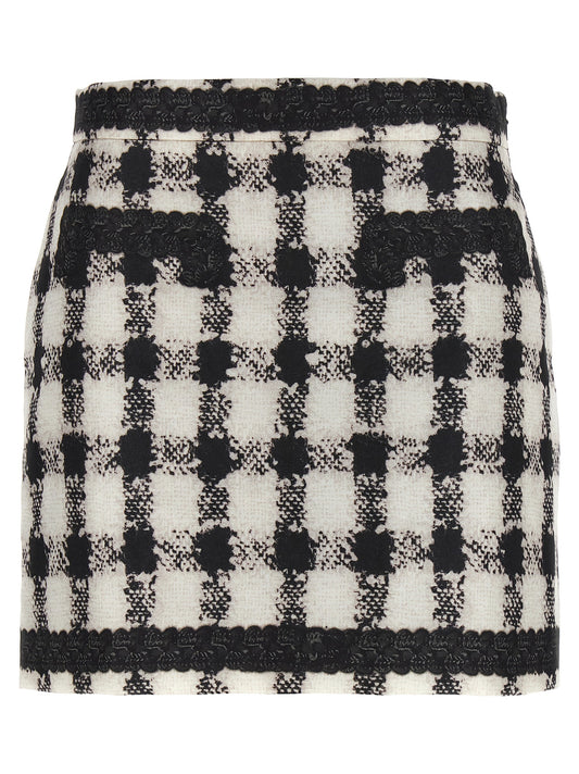 'Texture' print mini skirt Skirts