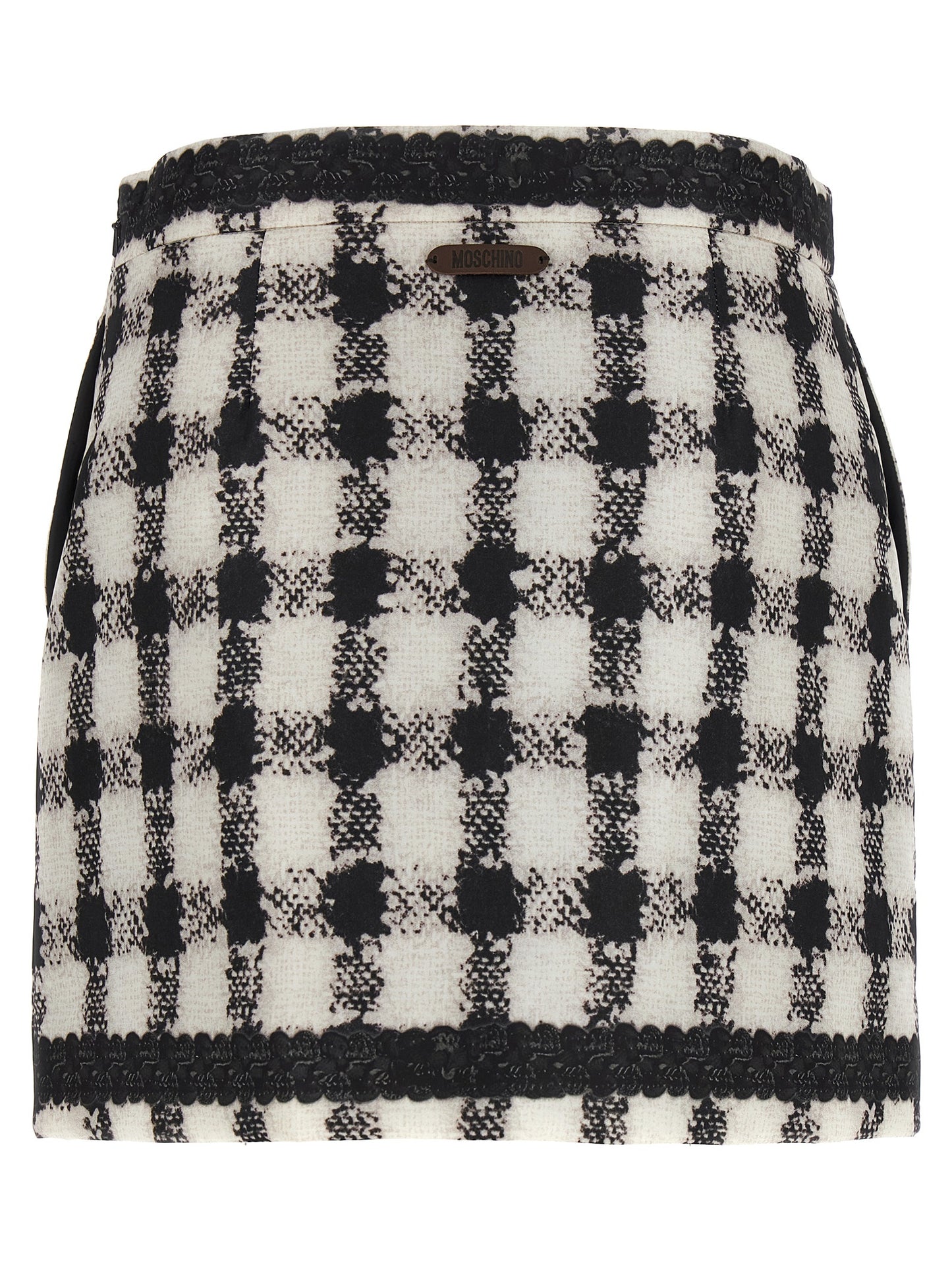 'Texture' print mini skirt Skirts